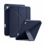 XDcase Y-fold pouzdro s origami stojánkem a prostorem na Apple Pencil pro iPad 10,9" (2022) / 11" (2025) - tmavě modré