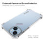 ENKAY transparentní kryt se zesílenými rohy pro iPhone 15 Plus - čirý
