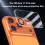 XDcase tvrzené sklo k ochraně čoček zadního fotoaparátu pro iPhone 17 Pro Max - černé