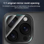 XDcase tvrzené sklo k ochraně čoček zadního fotoaparátu pro iPhone 15 Pro / 15 Pro Max - černé