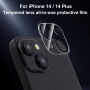 XDcase tvrzené sklo k ochraně čoček zadního fotoaparátu pro iPhone 14 / 14 Plus - černé