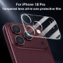 XDcase tvrzené sklo k ochraně čoček zadního fotoaparátu pro iPhone 18 Pro - čiré