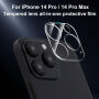 XDcase tvrzené sklo k ochraně čoček zadního fotoaparátu pro iPhone 14 Pro / 14 Pro Max - čiré