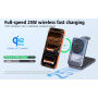 Q29 Qi2.2 3v1 skládací magnetický bezdrátový stojánek pro iPhone / Apple Watch / AirPods - 25W - bílý