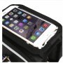 Brašna na kolo s prostorem pro iPhone - černá