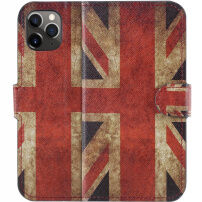 Flipové pouzdro se vzorem pro iPhone 11 Pro - retro vlajka UK