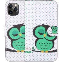 Flipové pouzdro se vzorem pro iPhone 11 Pro - spící sova