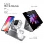 Bestand 3v1 stojánek pro iPhone / Apple Watch s Lightning konektorem pro nabíjení AirPods - šedý