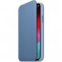 Apple Folio kožené flipové pouzdro pro iPhone XS - chrpově modré