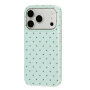 Ochranný kryt s puntíky pro iPhone 17 Pro / 18 Pro - mentolový