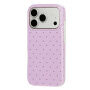 Ochranný kryt s puntíky pro iPhone 17 Pro / 18 Pro - fialový