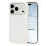 Ochranný kryt s puntíky pro iPhone 17 Pro / 18 Pro - bílý