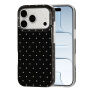 Ochranný kryt s puntíky pro iPhone 17 Pro Max / 18 Pro Max - černý