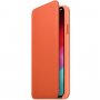 Apple Folio kožené flipové pouzdro pro iPhone XS Max - tmavě oranžové