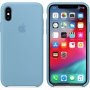Apple silikonový kryt pro iPhone XS - chrpově modrý