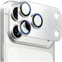 ENKAY tvrzené sklo s kovovým rámečkem k ochraně čoček fotoaparátu pro iPhone 18 Pro Max - stříbrné