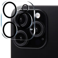 XDcase tvrzené sklo k ochraně čoček zadního fotoaparátu pro iPhone 16 Pro / 16 Pro Max - černé