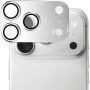 XDcase tvrzené sklo s kovovým rámečkem k ochraně čoček fotoaparátu pro iPhone 18 Pro Max - stříbrné