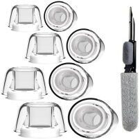 XDcase náhradní silikonové špunty s čistící tyčinkou pro AirPods Pro 3 - XS/S/M/L - čiré