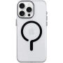 Transparentní kryt z tvrdého plastu s černým MagSafe pro iPhone 16 Pro Max - čirý