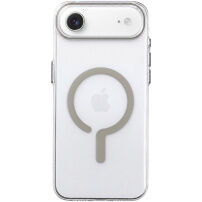 Transparentní kryt z tvrdého plastu s béžovým MagSafe pro iPhone Air - čirý