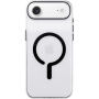 Transparentní kryt z tvrdého plastu s černým MagSafe pro iPhone Air - čirý