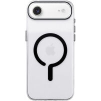 Transparentní kryt z tvrdého plastu s černým MagSafe pro iPhone Air - čirý