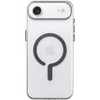 Transparentní kryt z tvrdého plastu s šedým MagSafe pro iPhone Air - čirý
