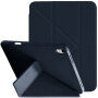 XDcase Y-fold pouzdro s origami stojánkem a prostorem na Apple Pencil pro iPad 10,9" (2022) / 11" (2025) - tmavě modré