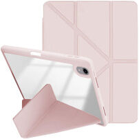 XDcase pouzdro s origami stojánkem a prostorem na Apple Pencil pro iPad Air 13" (2024-2026) / Pro 12,9" (2018-2022) - růžové