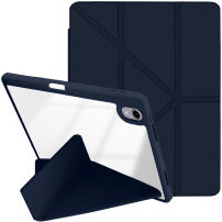 XDcase pouzdro s origami stojánkem a prostorem na Apple Pencil pro iPad Air 13" (2024-2026) / Pro 12,9" (2018-2022) - tmavě modré