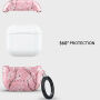 Burga obal se vzorem a karabinou pro AirPods 4 / 5 - Sakura