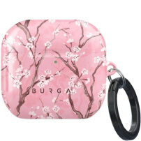 Burga obal se vzorem a karabinou pro AirPods 4 / 5 - Sakura