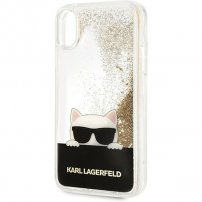 Karl Lagerfeld kryt Choupette s třpytkami pro iPhone XR - zlatý