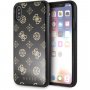Guess Layer Glitter Peony kryt pro iPhone X / XS - černý
