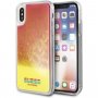 Guess přesýpací kryt svítící ve tmě pro iPhone X / XS - růžový