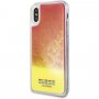 Guess přesýpací kryt svítící ve tmě pro iPhone X / XS - růžový