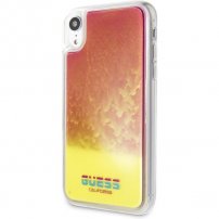 Guess Glow in The Dark kryt pro iPhone XR - růžový