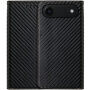 Flipové pouzdro se vzorem karbonových vláken pro iPhone Air - černé
