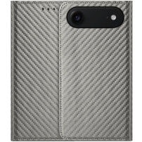 Flipové pouzdro se vzorem karbonových vláken pro iPhone Air - šedé