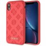 Guess Debossed Peony kryt pro iPhone XR - červený