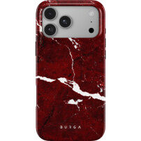 Burga Tough kryt se vzorem a MagSafe pro iPhone 17 Pro Max / 18 Pro Max - Iconic Red Ruby