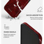 Burga Tough kryt se vzorem a MagSafe pro iPhone 17 Pro Max / 18 Pro Max - Iconic Red Ruby