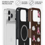 Burga Tough kryt se vzorem a MagSafe pro iPhone 17 Pro / 18 Pro - Cloud Hopping