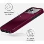 Burga Tough kryt s MagSafe pro iPhone 17 Pro Max / 18 Pro Max - Dark Cherry