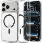 Spigen Ultra Hybrid transparentní kryt s šedým MagSafe pro iPhone 17 Pro / 18 Pro - čirý