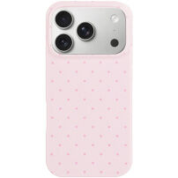 Ochranný kryt s puntíky pro iPhone 17 Pro / 18 Pro - růžový