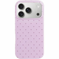 Ochranný kryt s puntíky pro iPhone 17 Pro / 18 Pro - fialový