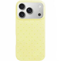 Ochranný kryt s puntíky pro iPhone 17 Pro / 18 Pro - žlutý