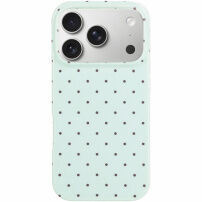 Ochranný kryt s puntíky pro iPhone 17 Pro Max / 18 Pro Max - mentolový